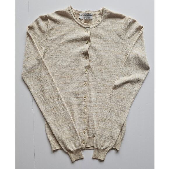 Dolce and Gabbana Vintage Button Down Sweater Cardigan Viscose Blend, Sz S - Picture 8 of 12